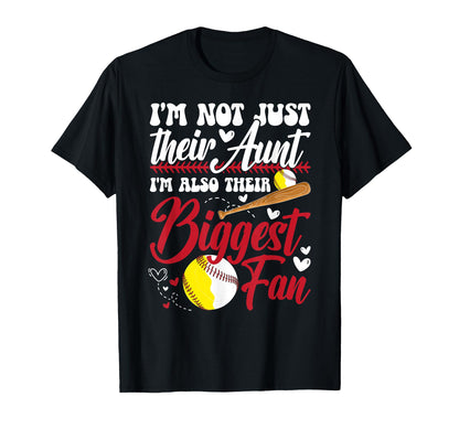 Their Biggest Fan Softball Baseball T-Shirt - Streetwear Style Men Women - T-Shirt, Sweatshirt, Hoodie