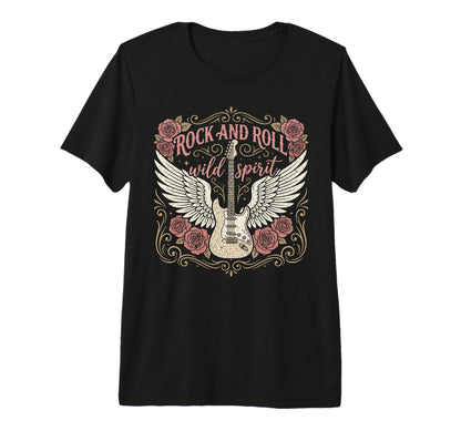 Rock And Roll Guitar Rock Music Heavy Hard T-Shirt - Graphic Print Unisex - T-Shirt, Sweatshirt, Hoodie