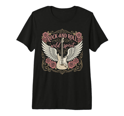 Rock And Roll Guitar Rock Music Heavy Hard T-Shirt - Graphic Print Unisex - T-Shirt, Sweatshirt, Hoodie