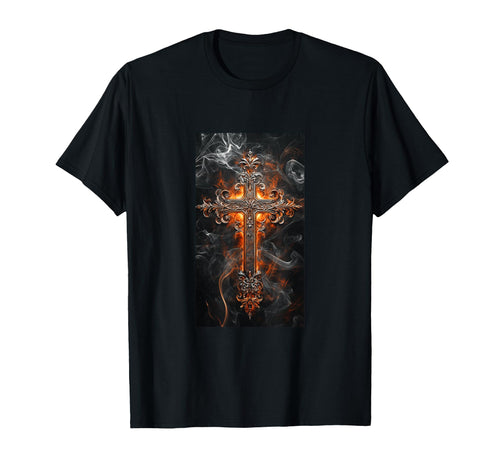 Gothic Cross Grunge Aesthetic Y2K Goth T-Shirt - Graphic Print Men Women - T-Shirt, Sweatshirt, Hoodie