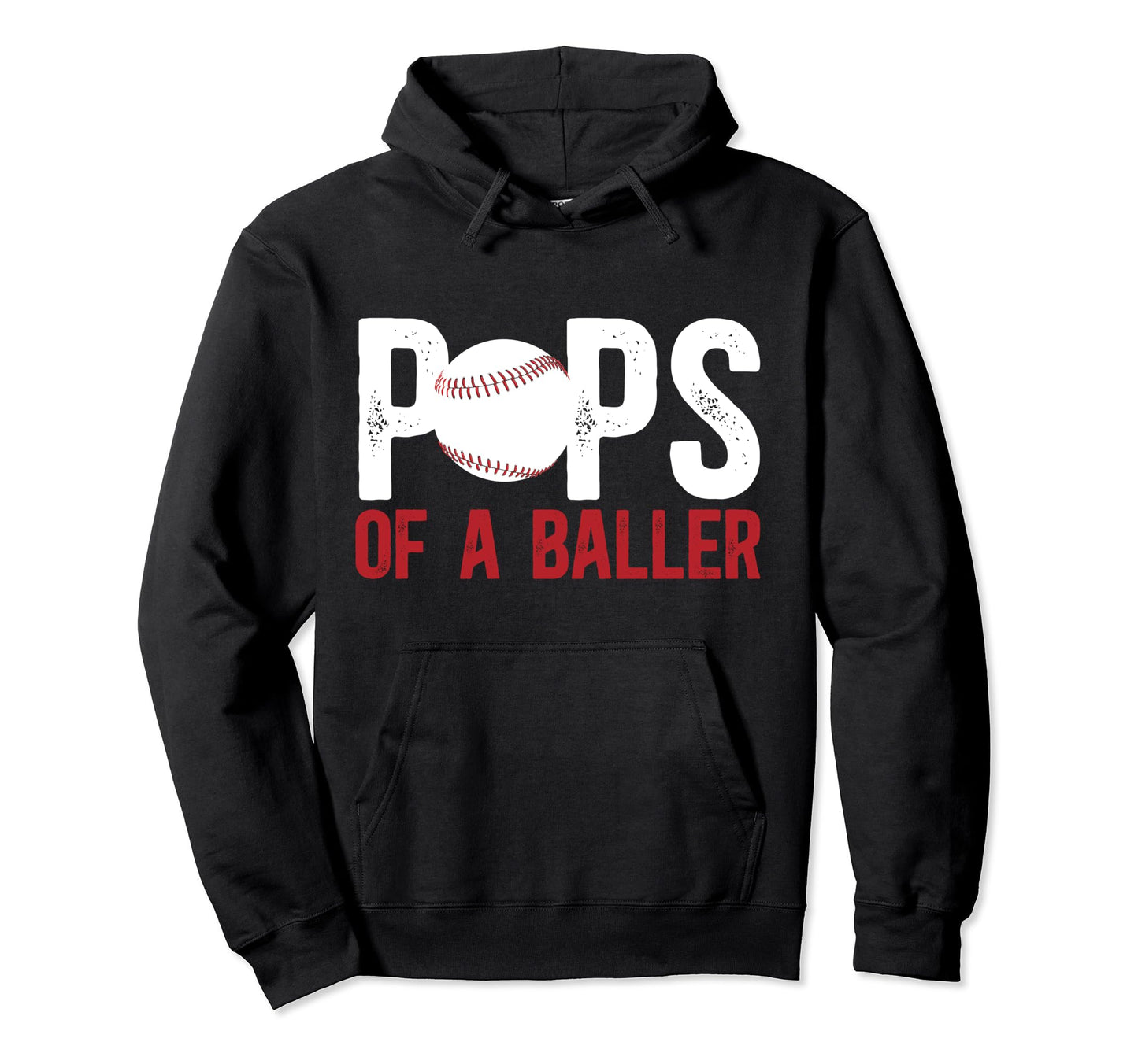 Pops Baller Baseball Pops Baseball Hoodie - Aesthetic Graphic for Adults - T-Shirt, Sweatshirt, Hoodie
