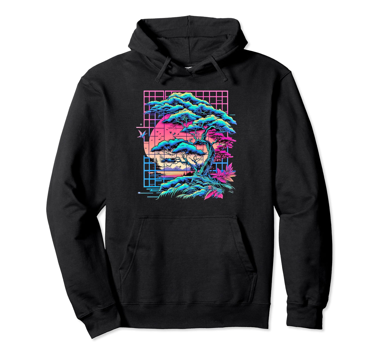 Japan Aesthetic Vaporwave Futurismus Hoodie - Fun Novelty Design Men Women - T-Shirt, Sweatshirt, Hoodie