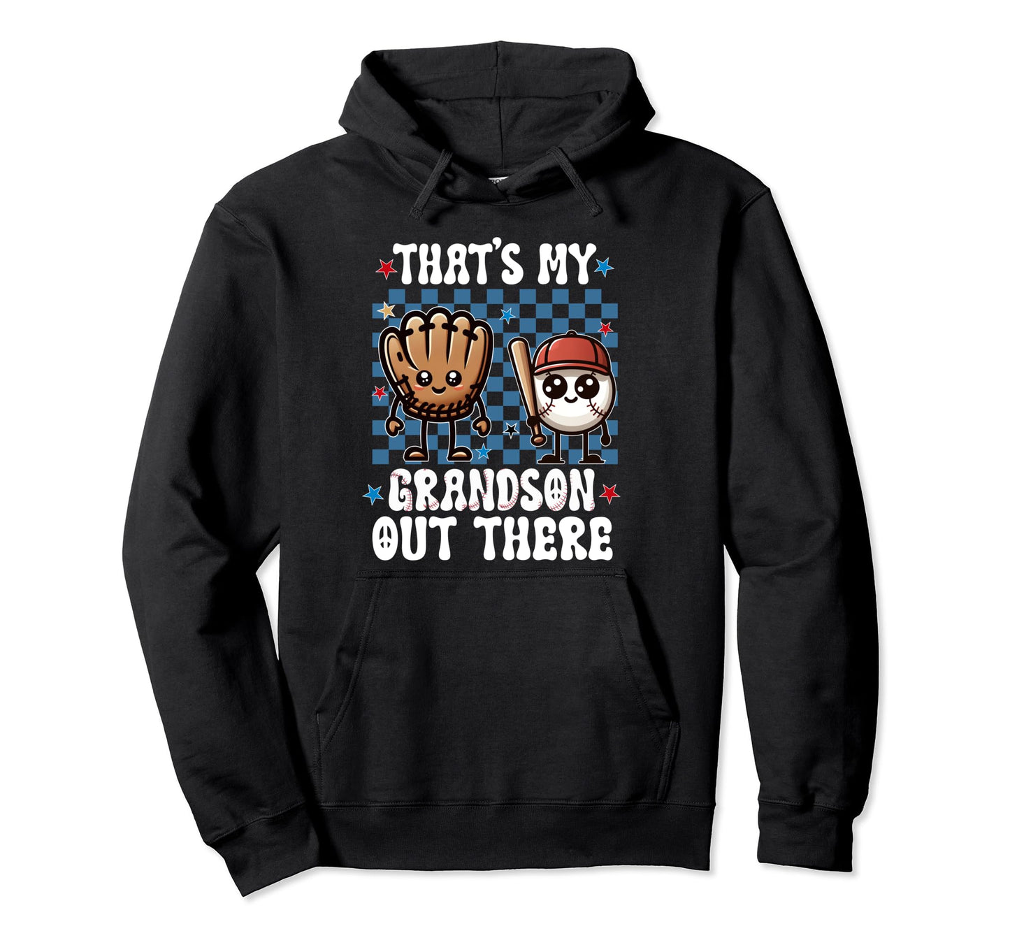 Thats My Grandson Out There Baseball Hoodie - Minimalist Print Men Women - T-Shirt, Sweatshirt, Hoodie