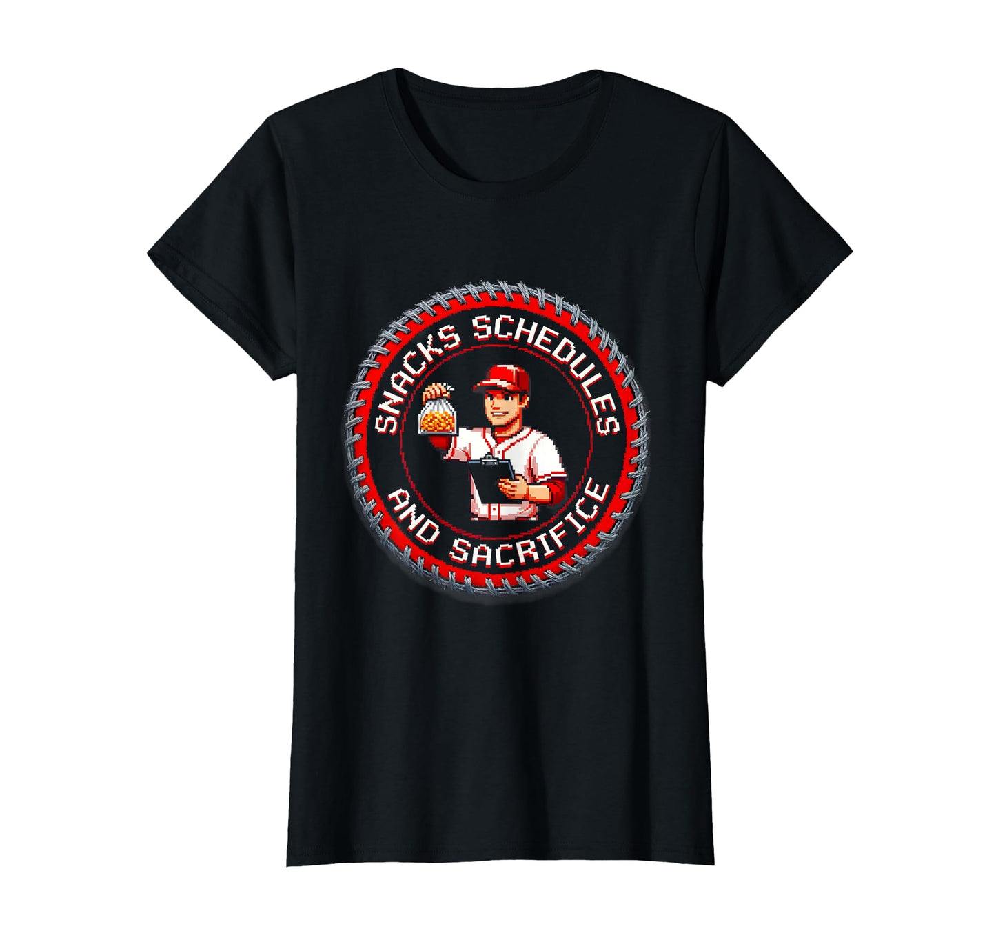 Baseball Mom Snacks Schedules And T-Shirt - Minimalist Print Unisex - T-Shirt, Sweatshirt, Hoodie