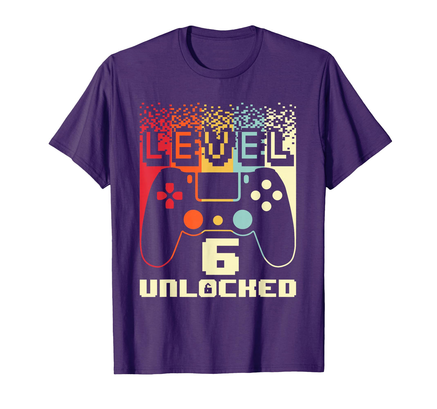 6Th Birthday Art Level 6 Unlocked T-Shirt - Custom Art Print Men Women - T-Shirt, Sweatshirt, Hoodie
