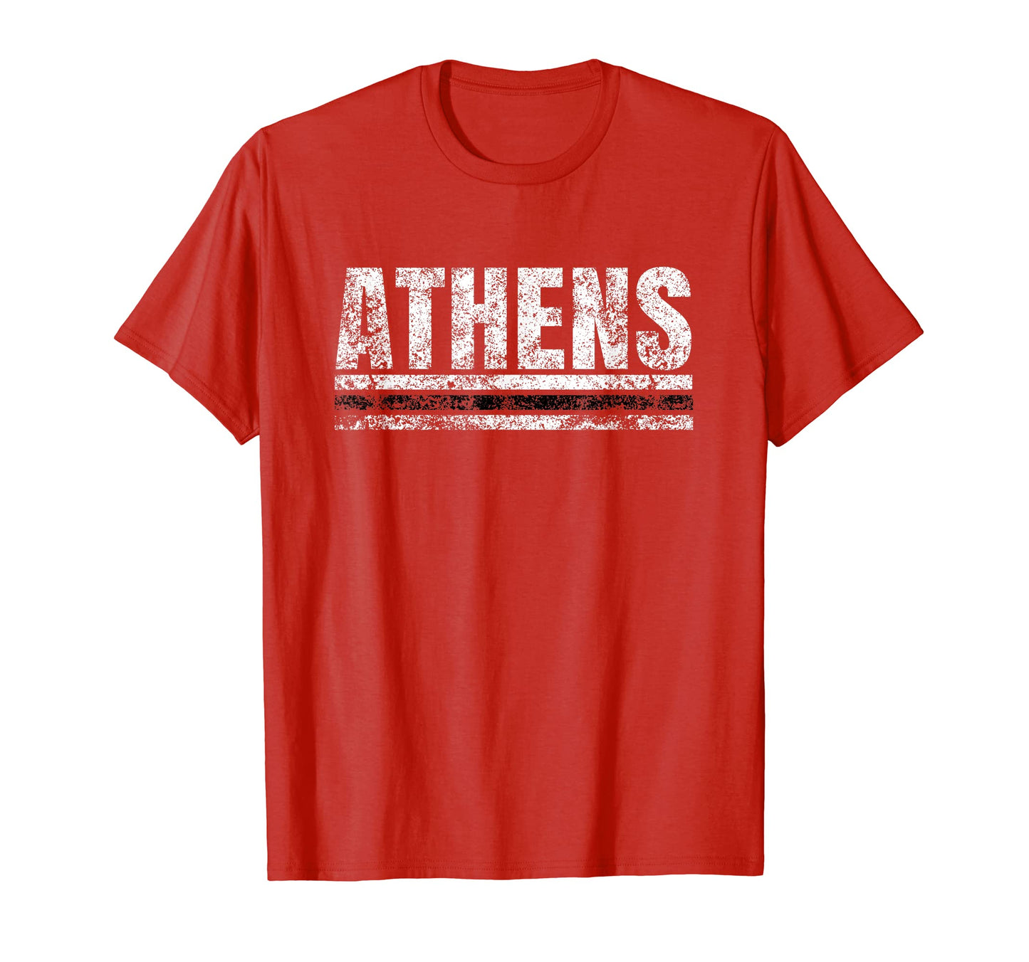Athens Georgia Weathered Stripe Throwback T-Shirt - Trendy Graphic Unisex - T-Shirt, Sweatshirt, Hoodie
