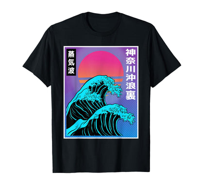 Great Wave Kanagawa Japanese 90S T-Shirt - Streetwear Style Men Women - T-Shirt, Sweatshirt, Hoodie