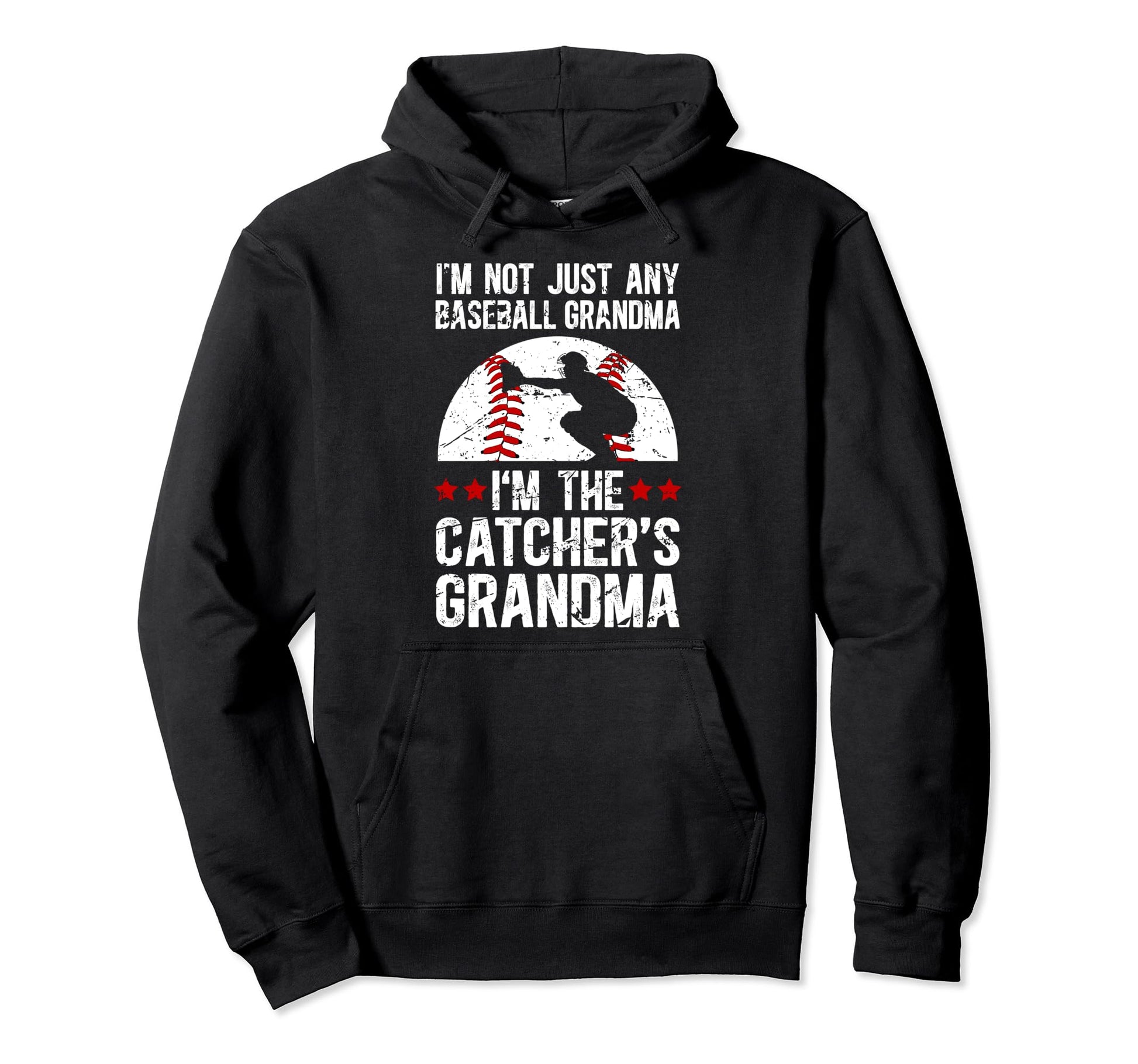 Im Baseball Catcher Grandma Baseball Hoodie - Custom Art Print Unisex - T-Shirt, Sweatshirt, Hoodie