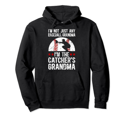 Im Baseball Catcher Grandma Baseball Hoodie - Custom Art Print Unisex - T-Shirt, Sweatshirt, Hoodie