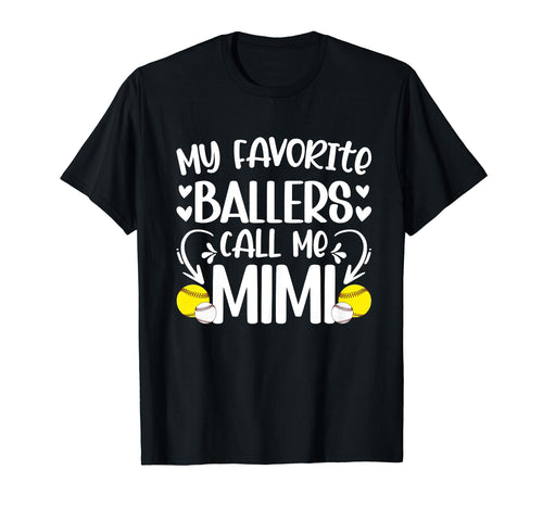 Favorite Ballers Call Me Mimi T-Shirt - Novelty Apparel for Adults - T-Shirt, Sweatshirt, Hoodie
