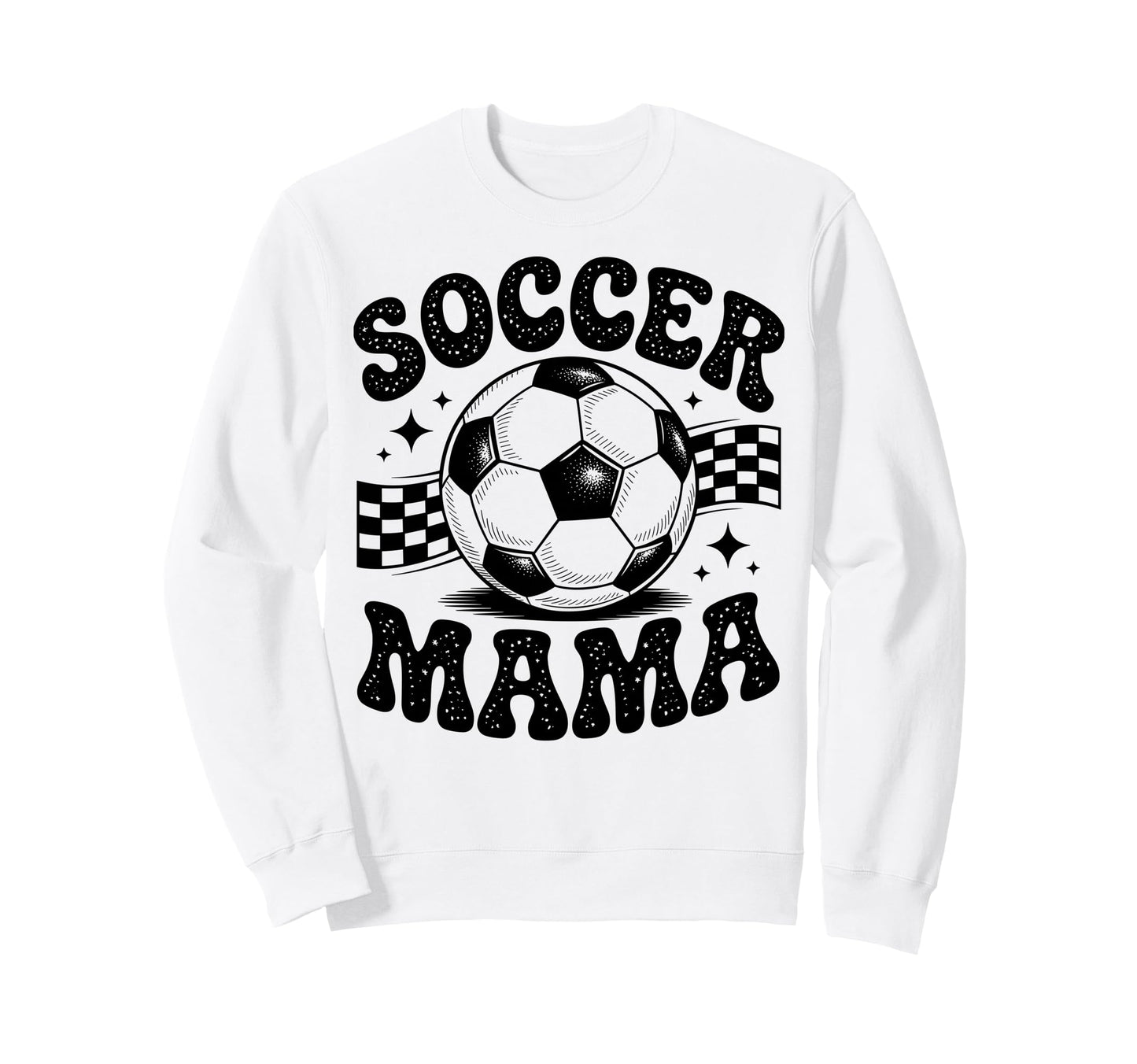 Soccer Mama Football Soccer Sweatshirt - Aesthetic Graphic Men Women - T-Shirt, Sweatshirt, Hoodie