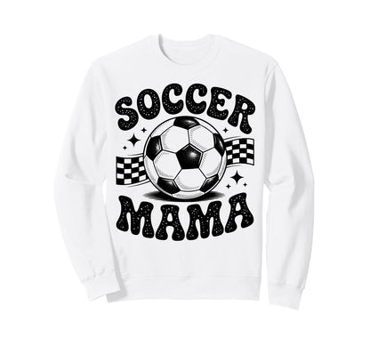 Soccer Mama Football Soccer Sweatshirt - Aesthetic Graphic Men Women - T-Shirt, Sweatshirt, Hoodie