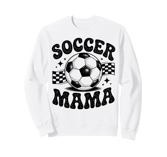 Soccer Mama Football Soccer Sweatshirt - Aesthetic Graphic Men Women - T-Shirt, Sweatshirt, Hoodie