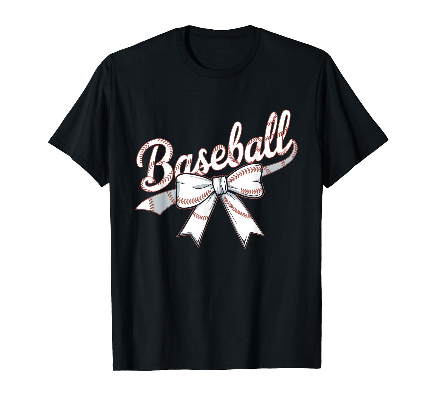 Checkered Coquette Bow Baseball Mom T-Shirt - Graphic Print for Adults - T-Shirt, Sweatshirt, Hoodie