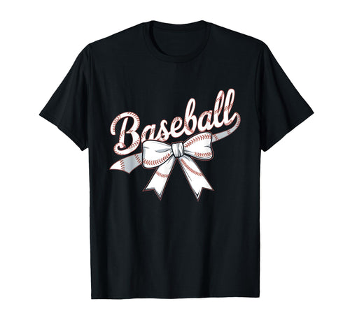 Checkered Coquette Bow Baseball Mom T-Shirt - Graphic Print for Adults - T-Shirt, Sweatshirt, Hoodie