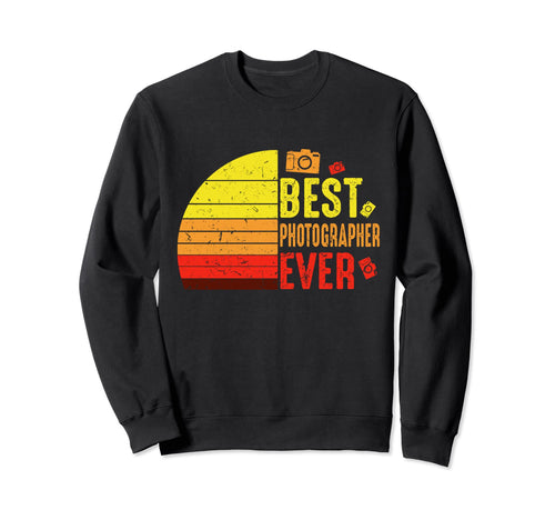 Ki Best Photographer Ever Costume Sweatshirt - Novelty Apparel for Adults - T-Shirt, Sweatshirt, Hoodie
