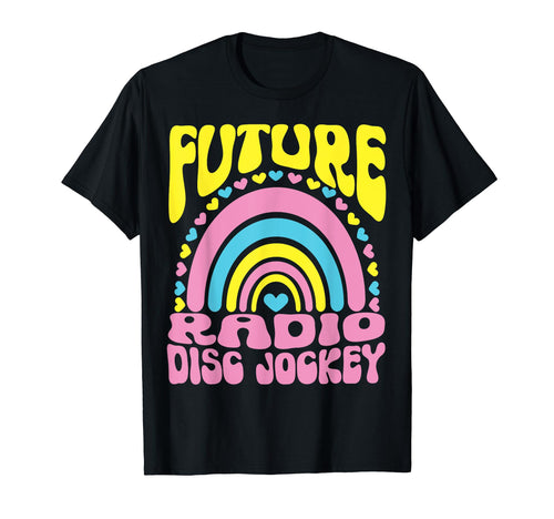 Future Radio Disc Jockey Bright T-Shirt - Unique Graphic for Adults - T-Shirt, Sweatshirt, Hoodie