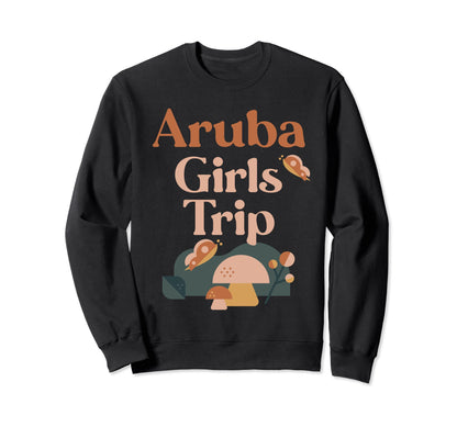 Aruba Trip Matching Group Groovy Boho Sweatshirt - Minimalist Print Unisex - T-Shirt, Sweatshirt, Hoodie