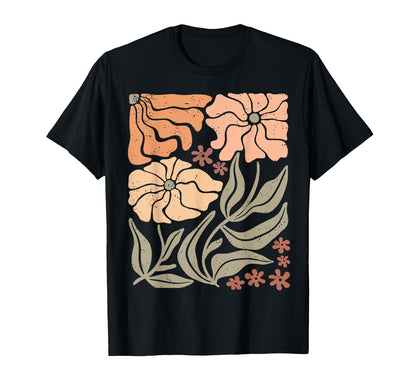 Boho Wildflower Botanical Pastel T-Shirt - Custom Art Print Men Women - T-Shirt, Sweatshirt, Hoodie