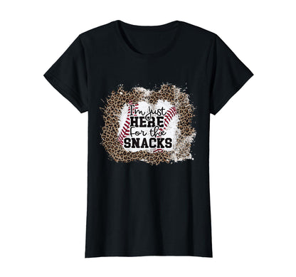 Im Just Here Snacks Baseball Sister And T-Shirt - Fun Novelty Design Unisex - T-Shirt, Sweatshirt, Hoodie