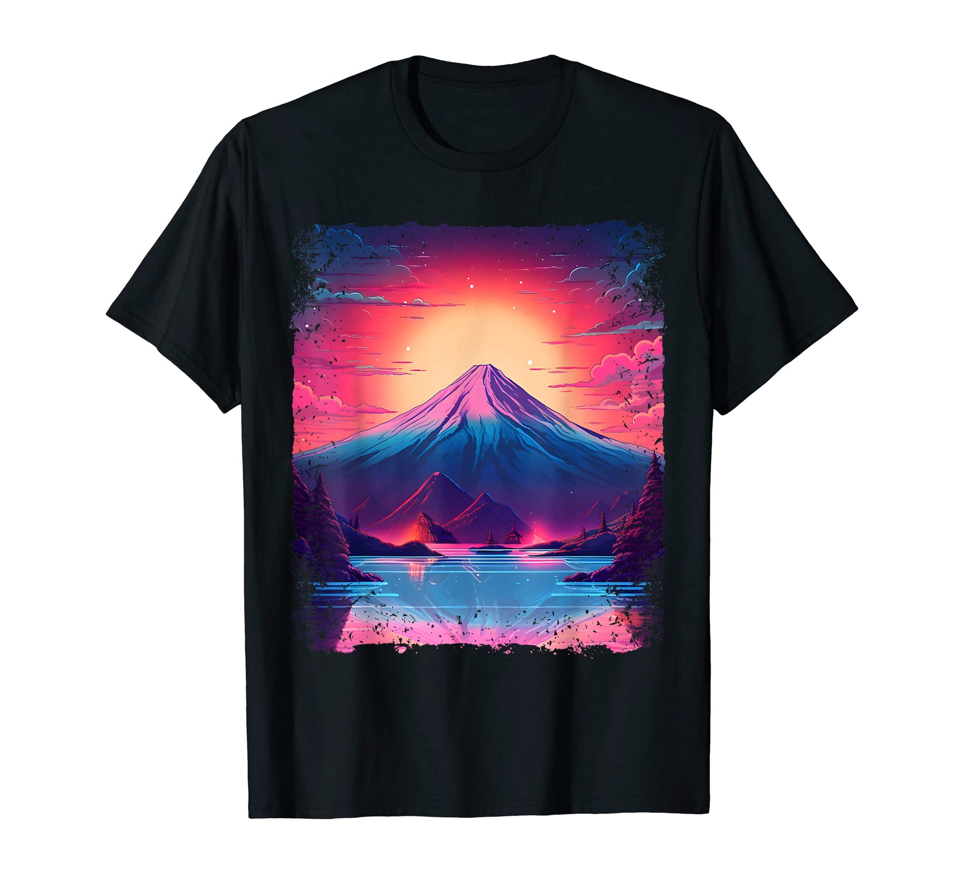 Mount Fuji Sight Aesthetic Japan T-Shirt - Streetwear Style for Adults - T-Shirt, Sweatshirt, Hoodie