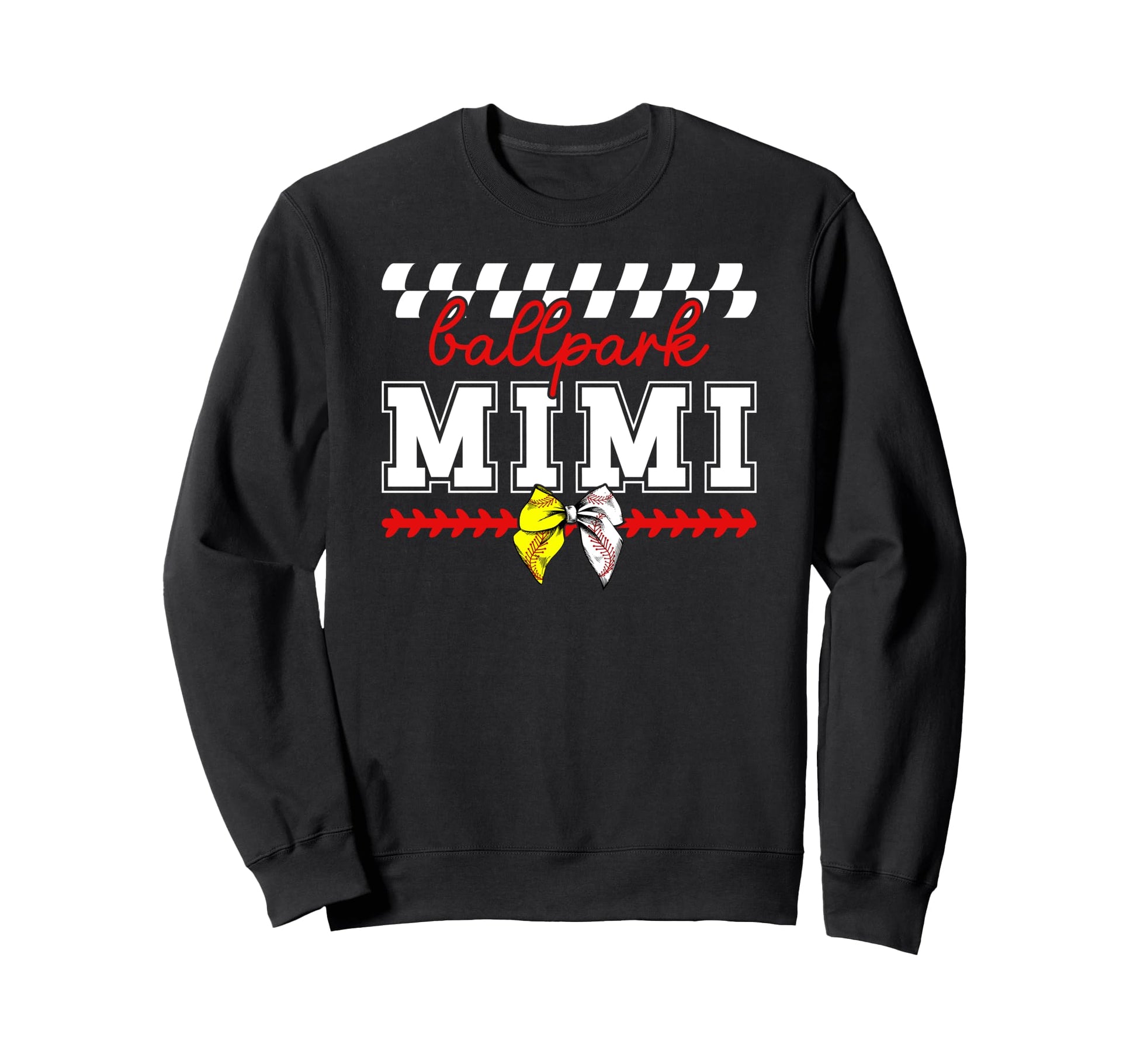 Ballpark Mimi Grandma Baseball Softball Sweatshirt - Unique Graphic Unisex - T-Shirt, Sweatshirt, Hoodie