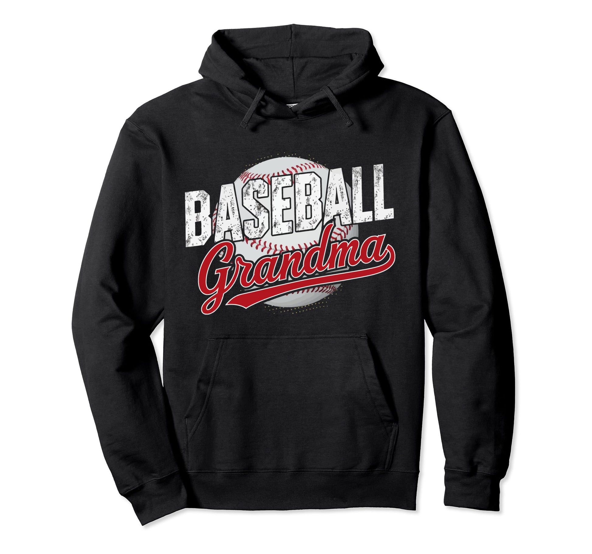 Baseball Grandma Grandmother Granny Hoodie - Unique Graphic Unisex - T-Shirt, Sweatshirt, Hoodie