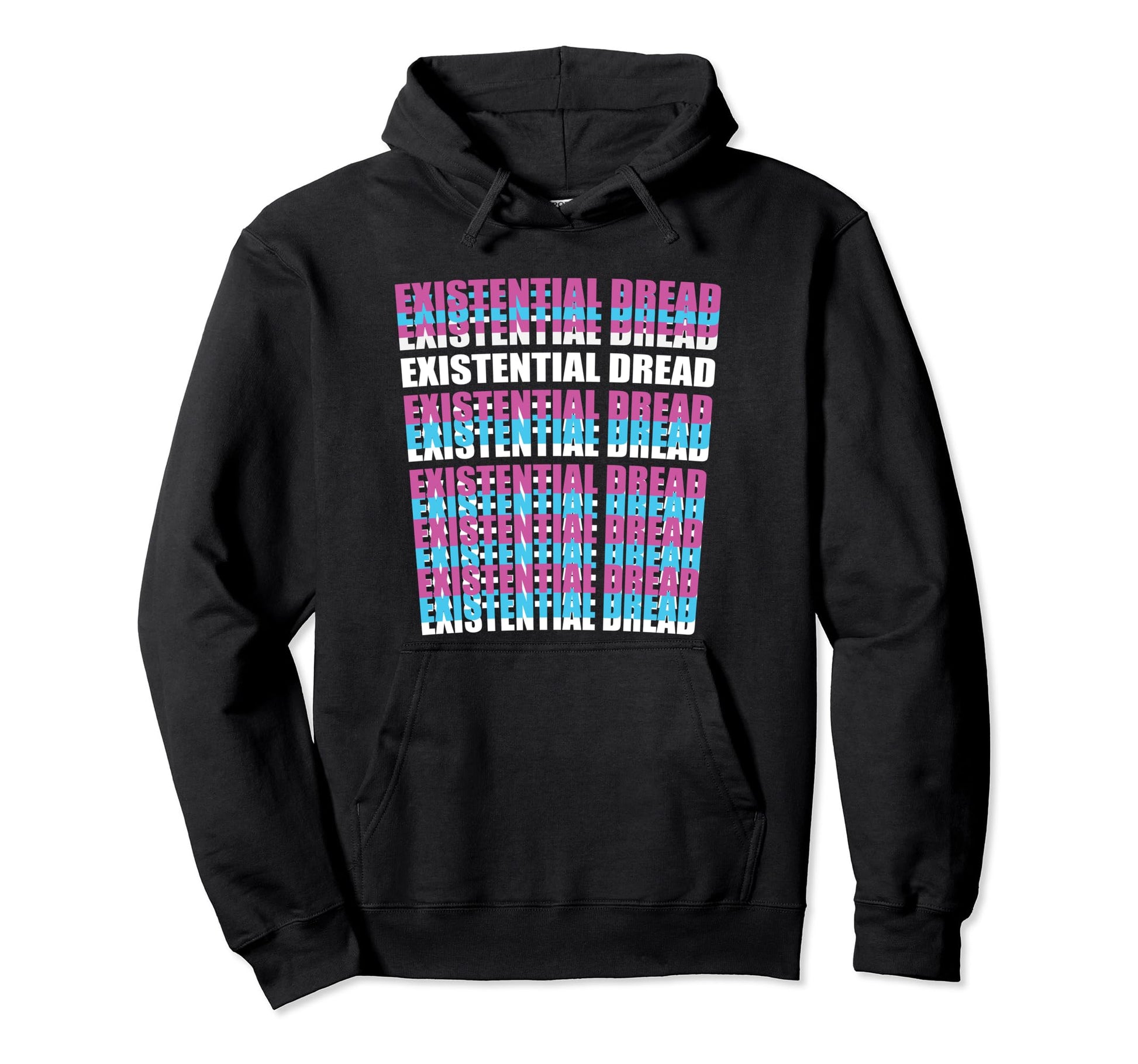 Existential Dread Retrowave Hoodie - Fun Novelty Design for Adults - T-Shirt, Sweatshirt, Hoodie
