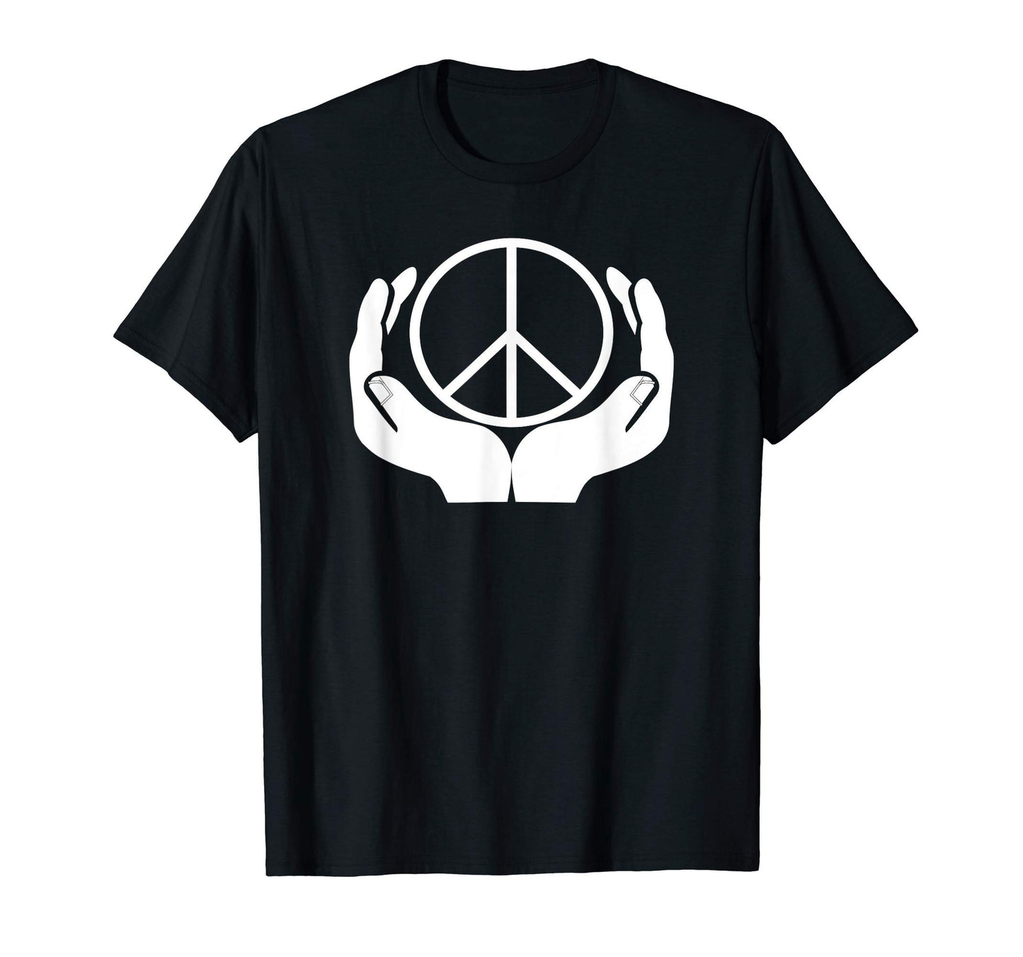 Hands Peace Cradled Love And Peace T-Shirt - Aesthetic Graphic Men Women - T-Shirt, Sweatshirt, Hoodie