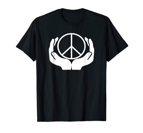 Hands Peace Cradled Love And Peace T-Shirt - Aesthetic Graphic Men Women - T-Shirt, Sweatshirt, Hoodie