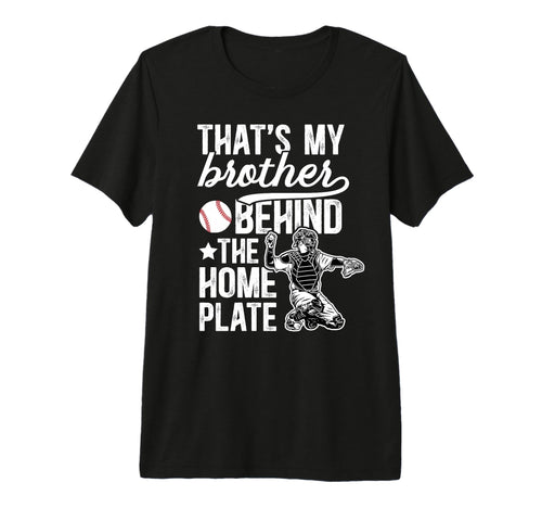 My Brother Baseball Catcher Brother T-Shirt - Trendy Graphic for Adults - T-Shirt, Sweatshirt, Hoodie