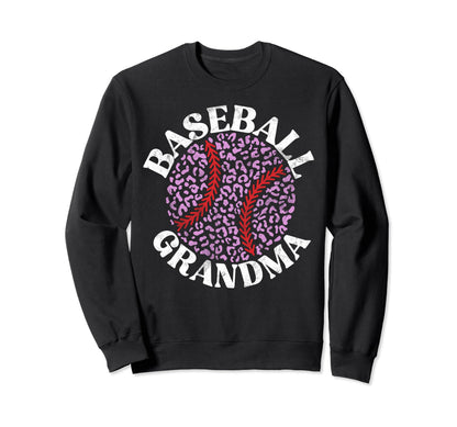 Baseball Grandma Baseball Player Grandma Sweatshirt - Graphic Print Unisex - T-Shirt, Sweatshirt, Hoodie