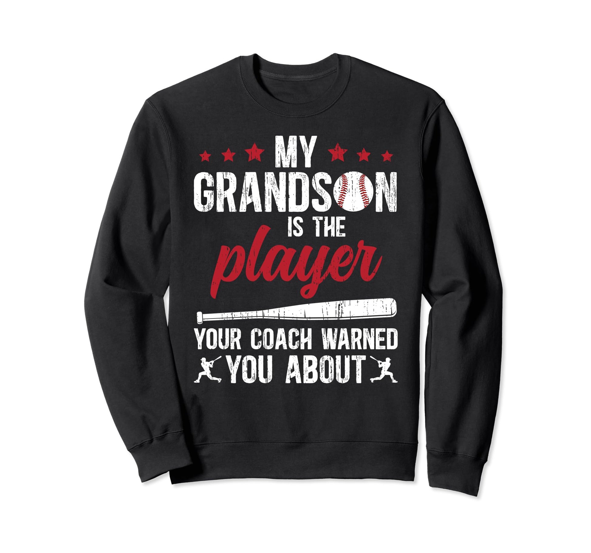 My Grandson Baseball Grandpa Sweatshirt - Novelty Apparel Men Women - T-Shirt, Sweatshirt, Hoodie
