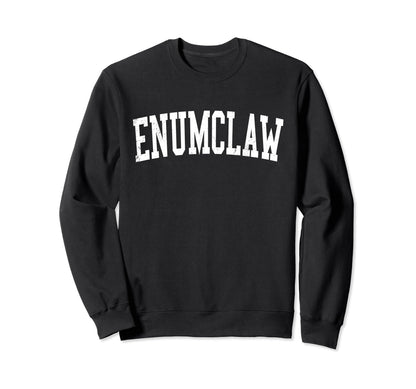 Enumclaw Wa Distressed White Sweatshirt - Novelty Apparel for Adults - T-Shirt, Sweatshirt, Hoodie