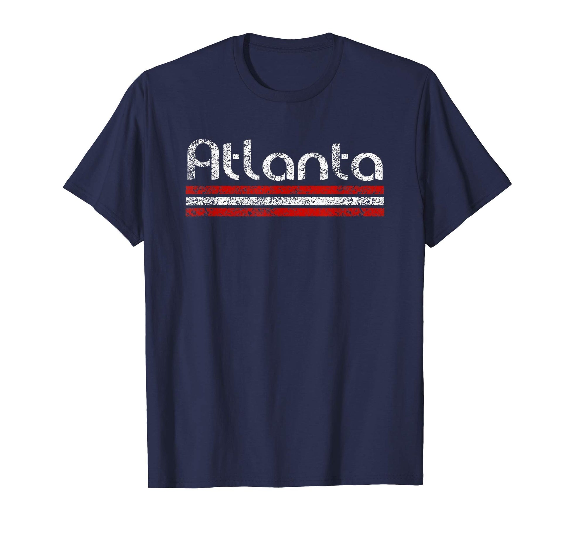 Atlanta Georgia Weathered Stripe T-Shirt - Novelty Apparel for Adults - T-Shirt, Sweatshirt, Hoodie