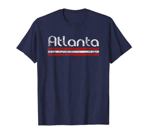 Atlanta Georgia Weathered Stripe T-Shirt - Novelty Apparel for Adults - T-Shirt, Sweatshirt, Hoodie