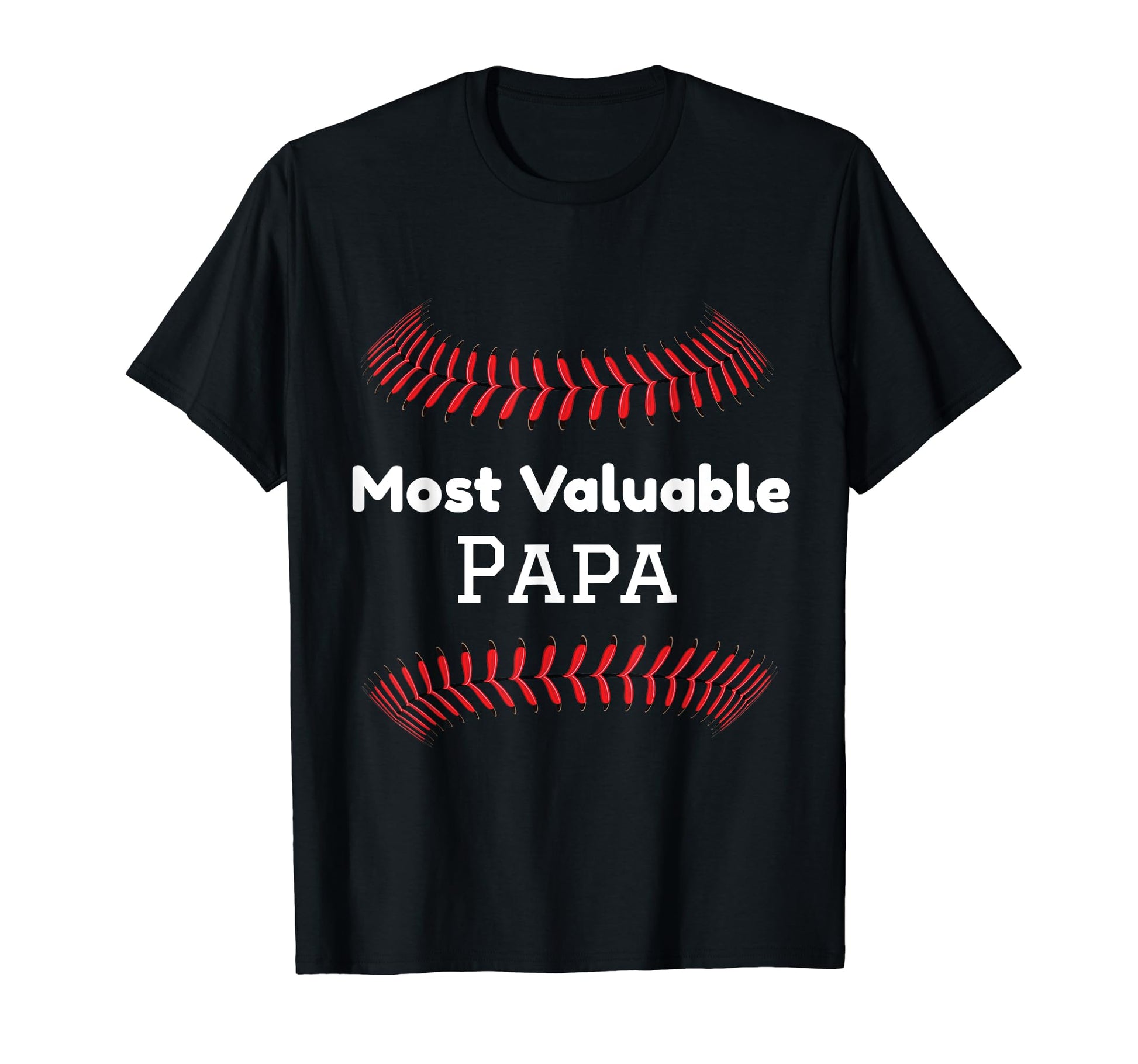 Most Valuable Papa Baseball Fathers Day T-Shirt - Trendy Graphic for Adults - T-Shirt, Sweatshirt, Hoodie