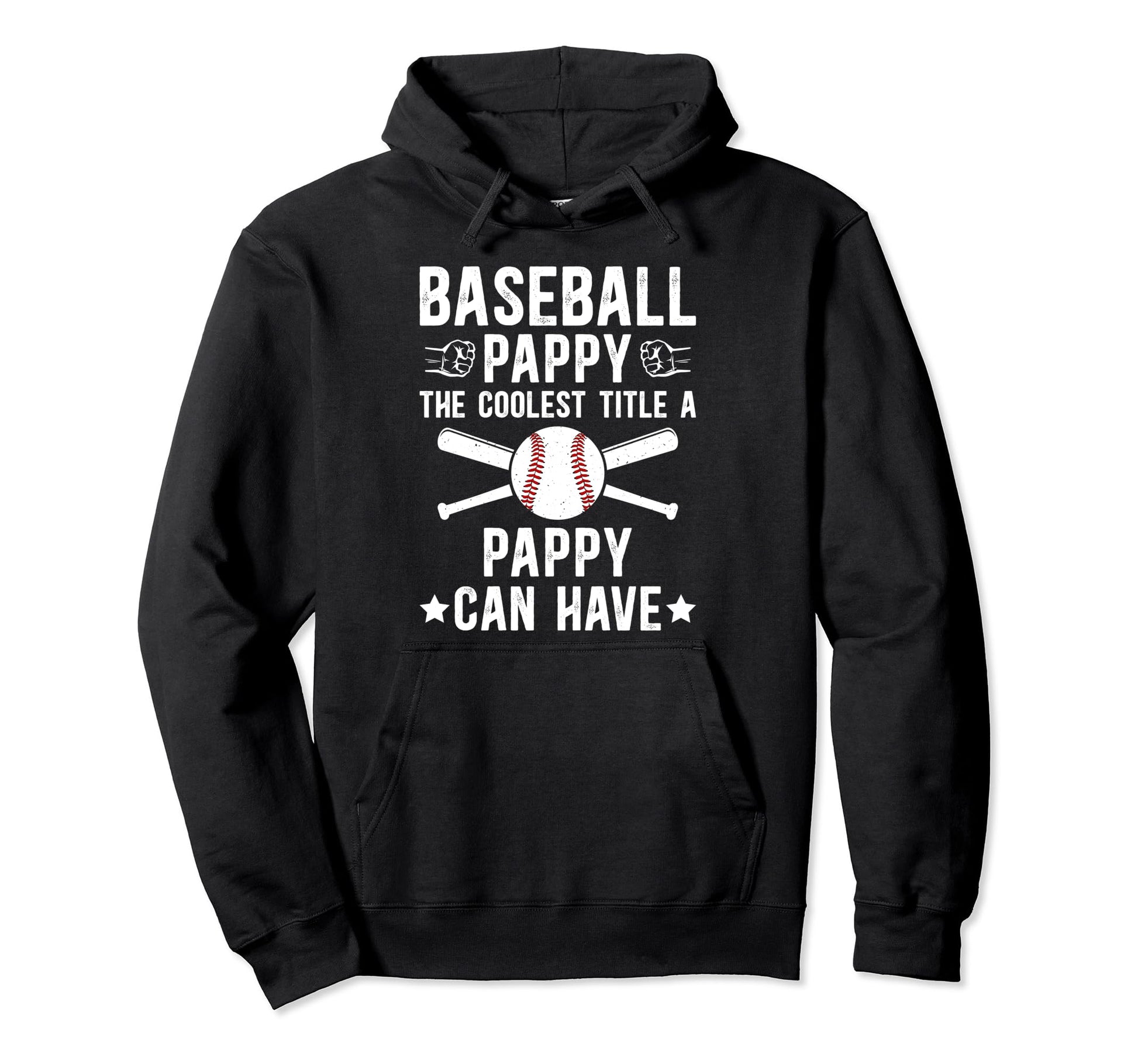 Baseball Pappy Coolest Title Pappy Hoodie - Fun Novelty Design Men Women - T-Shirt, Sweatshirt, Hoodie