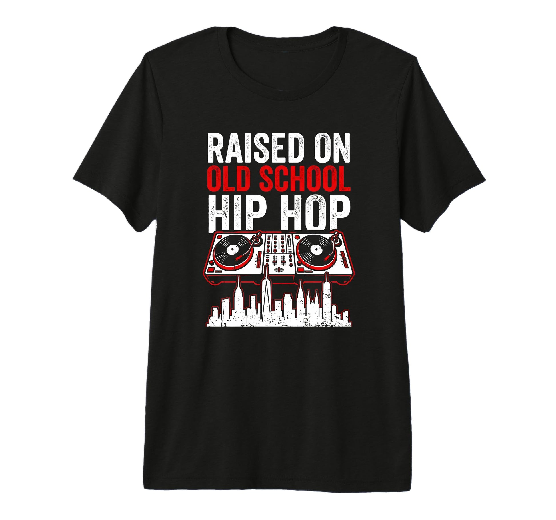 Rapper Tees Raised Old School Hip Hop T-Shirt - Aesthetic Graphic Unisex - T-Shirt, Sweatshirt, Hoodie