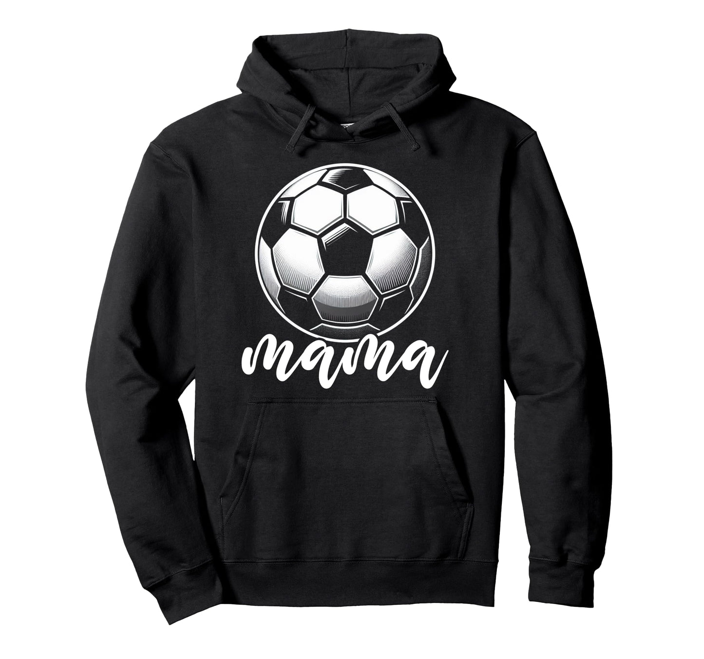 Soccer Ball Mama Soccer Season Football Hoodie - Trendy Graphic for Adults - T-Shirt, Sweatshirt, Hoodie