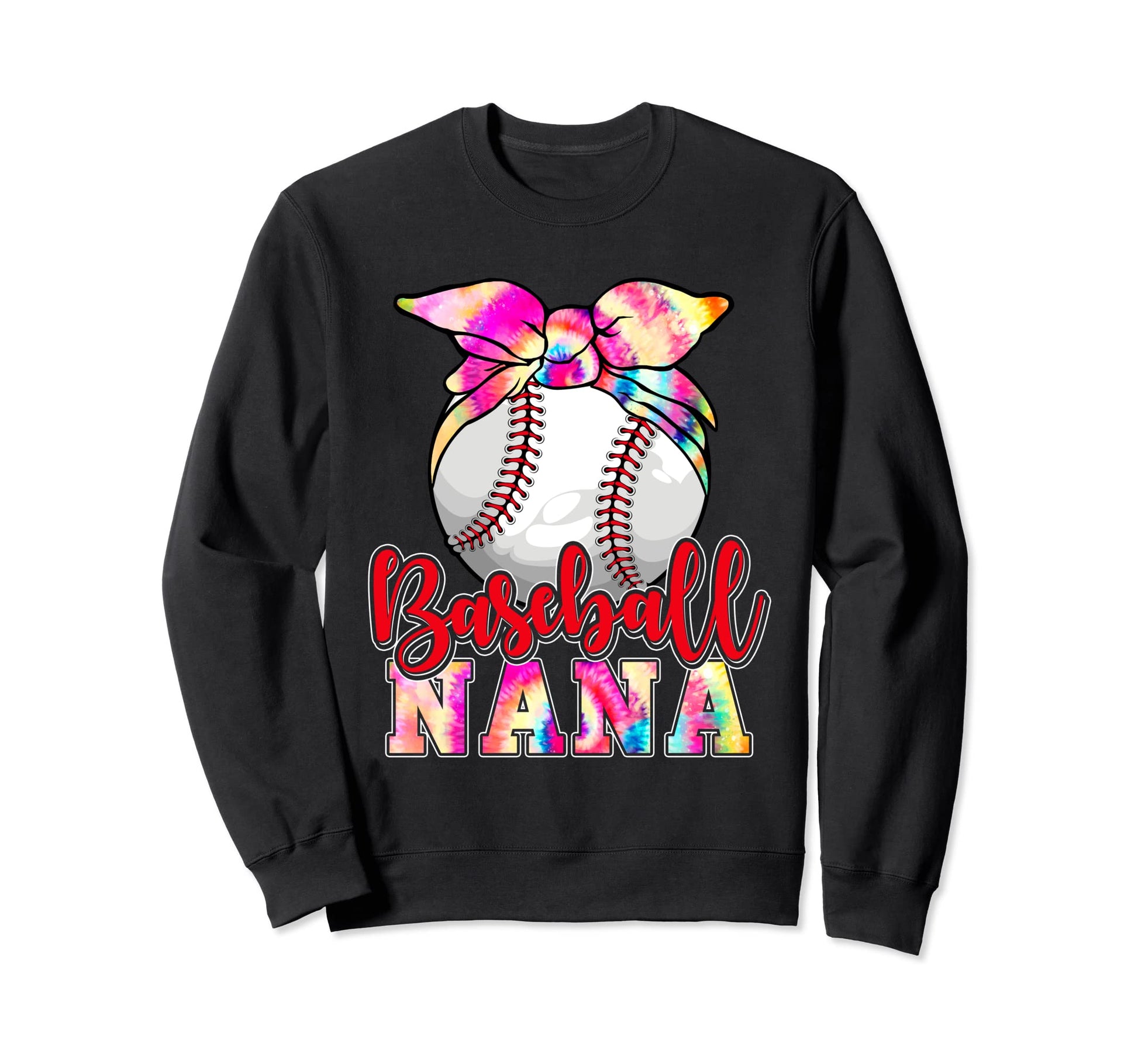 Funny Baseball Nana Sport Bandana Tie Sweatshirt - Trendy Graphic Unisex - T-Shirt, Sweatshirt, Hoodie