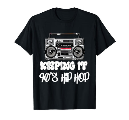 Hip Hop Old School 90S Music Rap 50Th T-Shirt - Minimalist Print Unisex - T-Shirt, Sweatshirt, Hoodie
