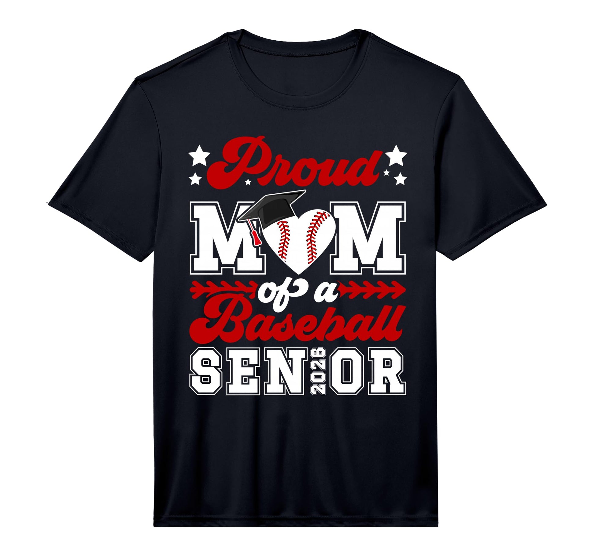 Mens Mom Baseball Senior Mom T-Shirt - Casual Everyday Wear for Adults - T-Shirt, Sweatshirt, Hoodie