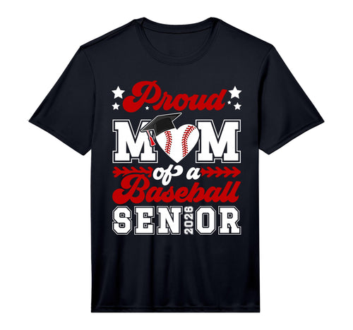 Mens Mom Baseball Senior Mom T-Shirt - Casual Everyday Wear for Adults - T-Shirt, Sweatshirt, Hoodie