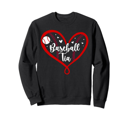 Baseball Tia Heart Tia Baseball Sweatshirt - Minimalist Print Unisex - T-Shirt, Sweatshirt, Hoodie