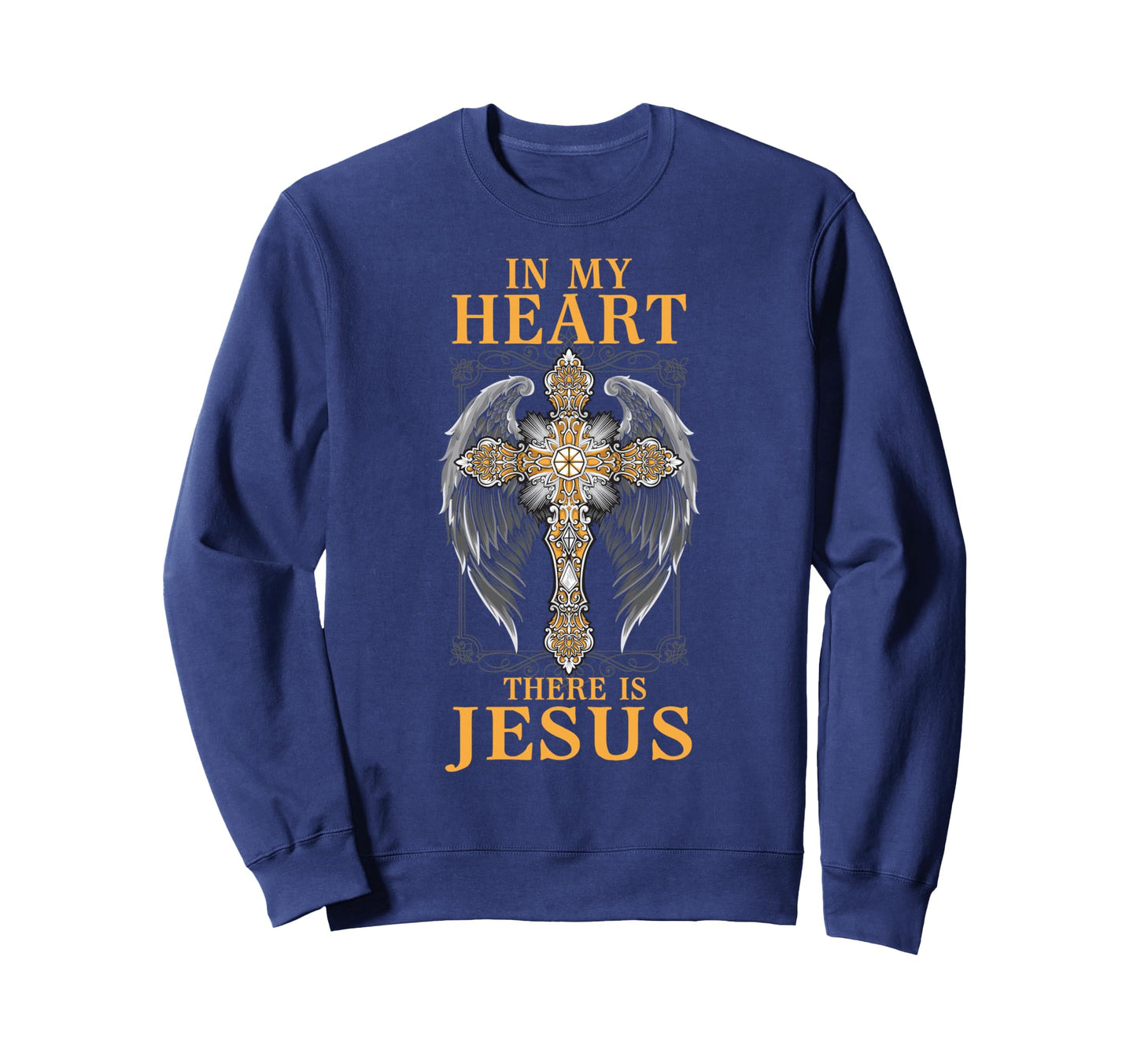 Heart Jesus Christ Holycross God Sweatshirt - Minimalist Print Men Women - T-Shirt, Sweatshirt, Hoodie