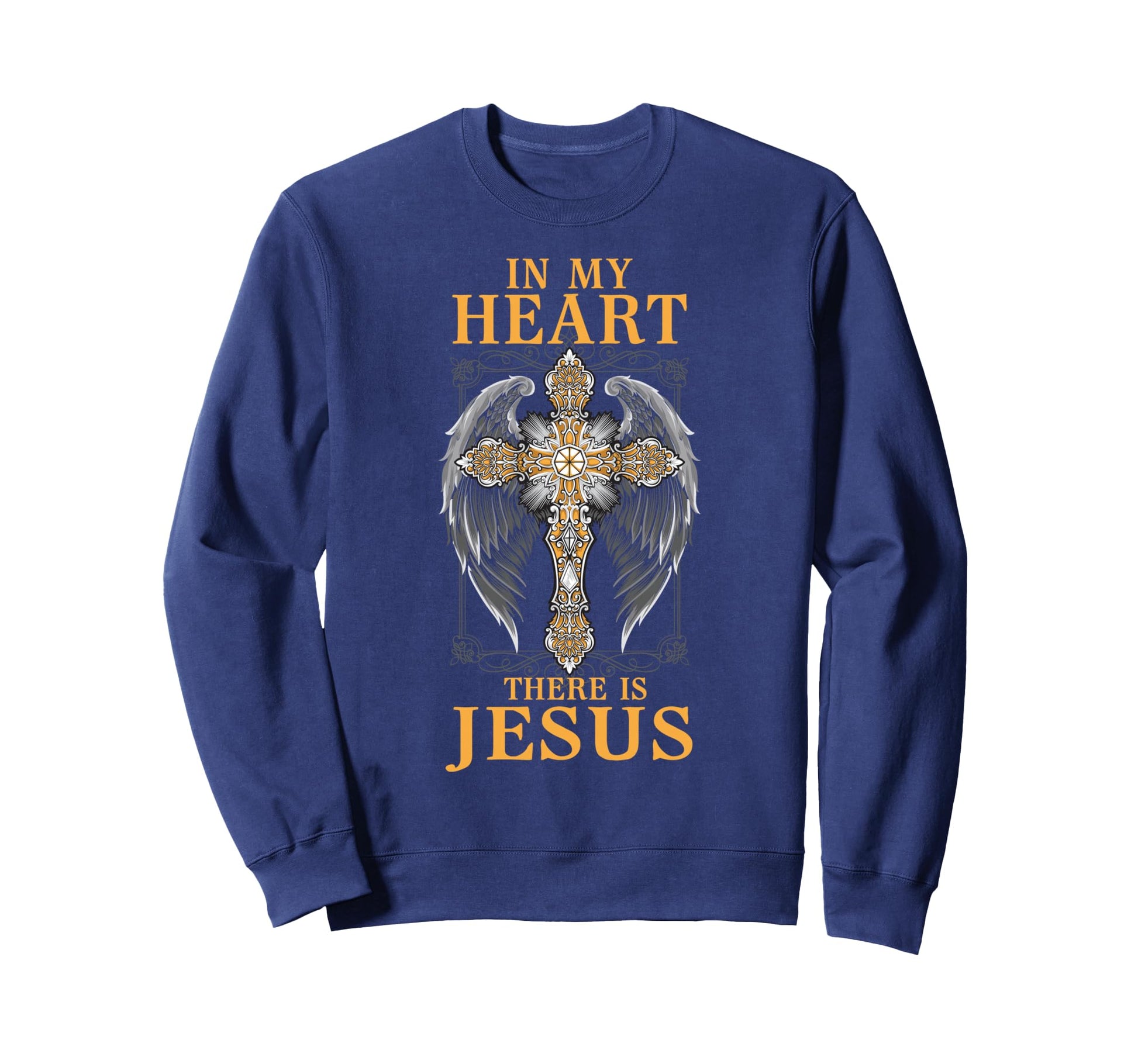 Heart Jesus Christ Holycross God Sweatshirt - Minimalist Print Men Women - T-Shirt, Sweatshirt, Hoodie