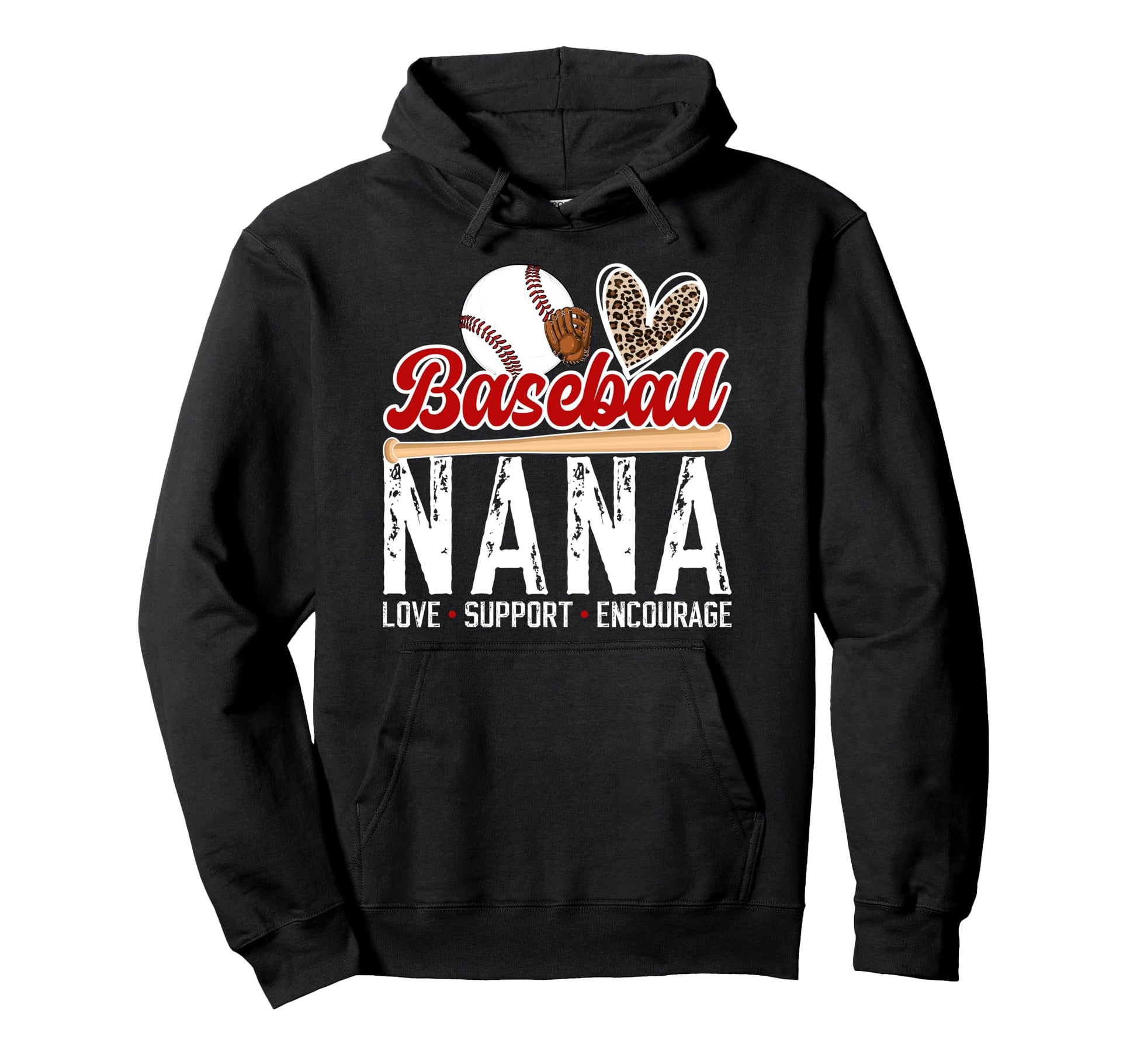 Baseball Nana Love Support Nana Hoodie - Streetwear Style Men Women - T-Shirt, Sweatshirt, Hoodie