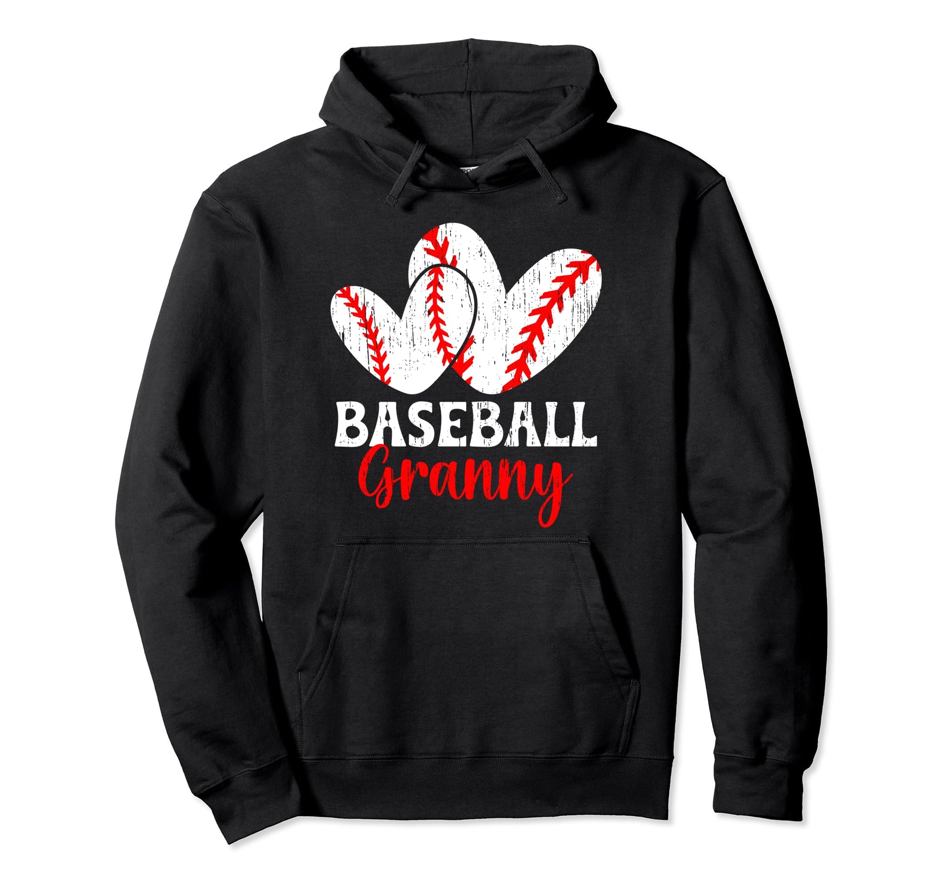 Baseball Granny Hearts Grandma Granny Hoodie - Streetwear Style Unisex - T-Shirt, Sweatshirt, Hoodie
