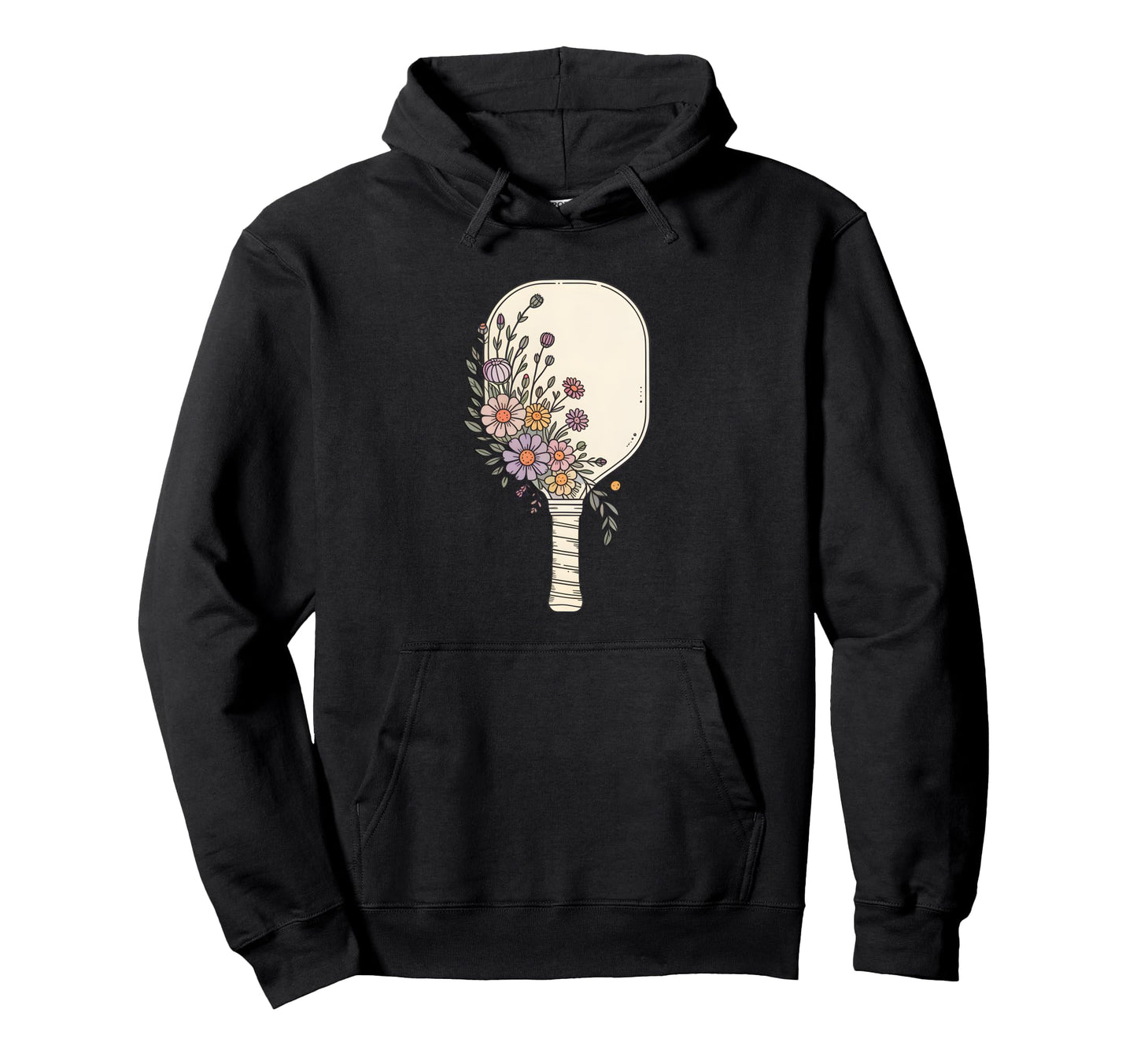 Bohemian Pickleball Paddle Boho Hoodie - Aesthetic Graphic for Adults - T-Shirt, Sweatshirt, Hoodie